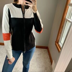 Gerry Weber Color block Full Zip Sweater